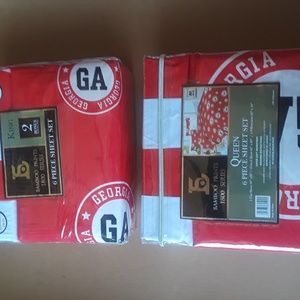 6 PIECE GEORIGA SHEET SETS. KING/QUEEN